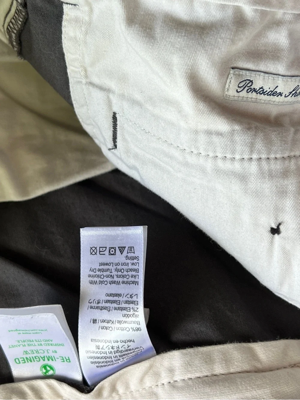 J. Crew Men's Re-Imagined Cotton Chino Shorts - Gray Waist 34